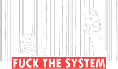 Nadruk Fuck the system - ciemna - Przód